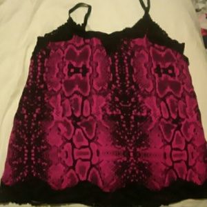 Lane Bryant snake print cami.